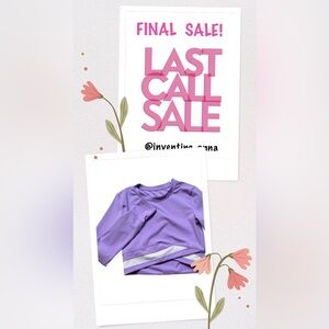 MOVE THEOLOGY ~ Women’s Lilac Colored Yoga/Gym Top w/Asymmetrical Front size M